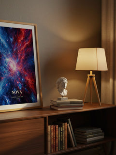 Nova watercolour print on bookshelf – Samuel R. Delany fan gift