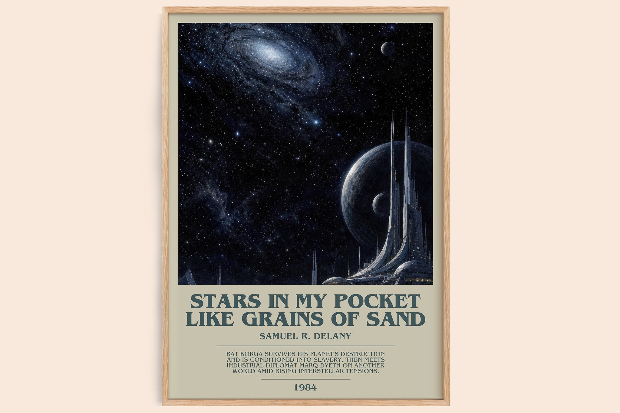 Stars in my pocket like grains of sand Bookish Wall Art by S. Delany