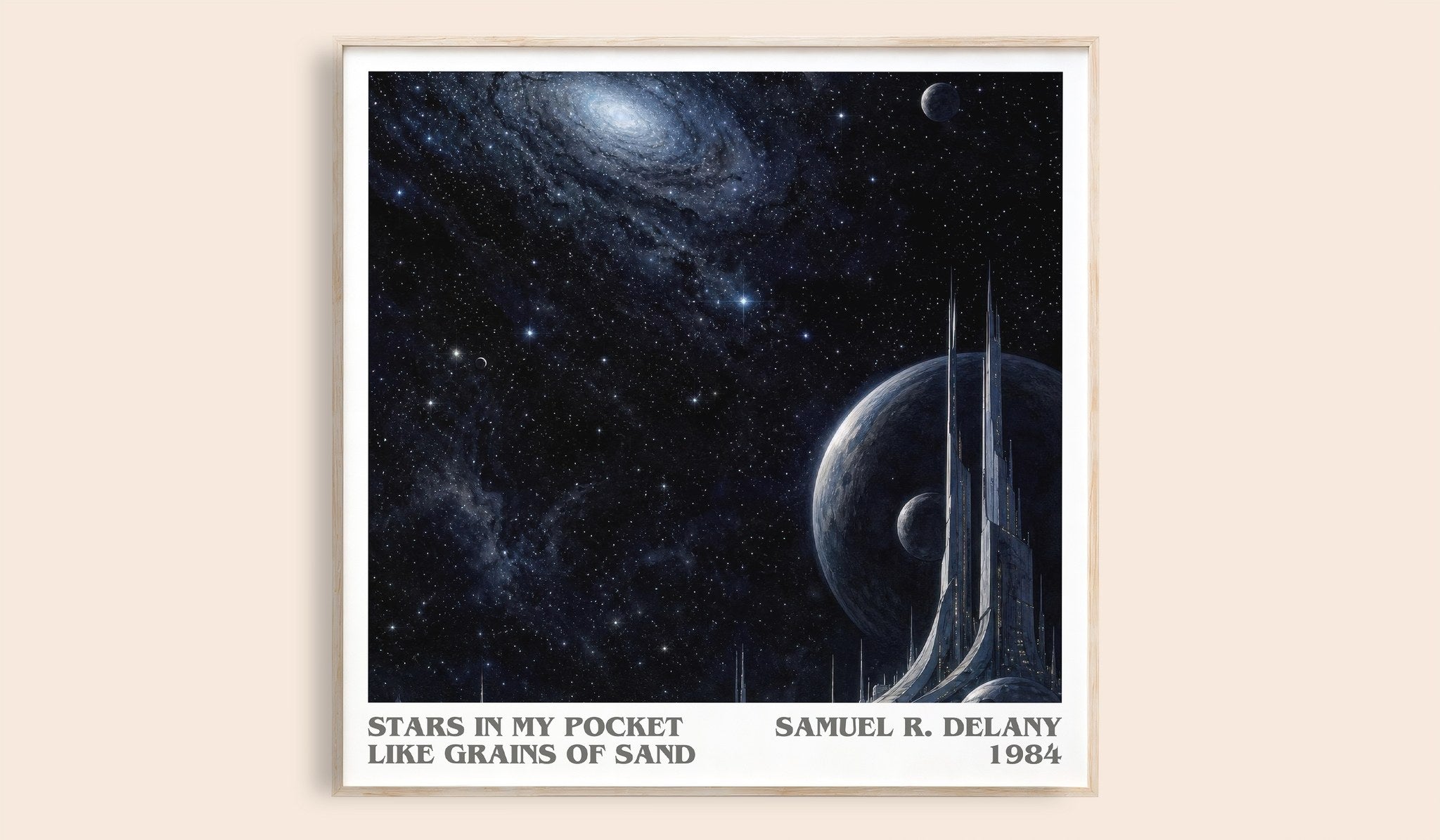Stars in my pocket like grains of sand Literary Art Print by S. Delany