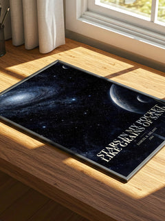 Stars in my pocket like grains of sand watercolour book poster framed on wall – sci fi wall art