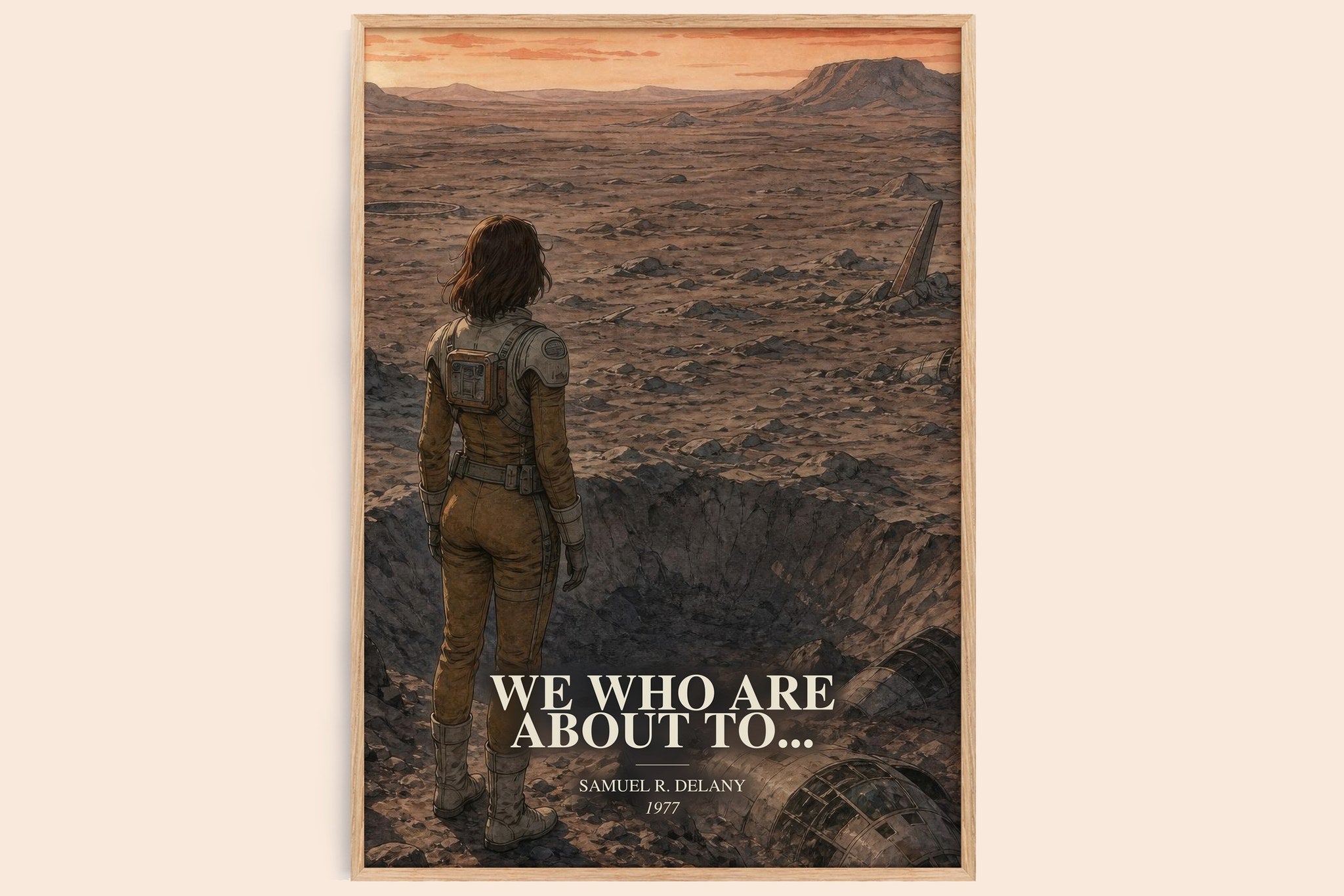 We Who Are About To... Book Watercolour Illustration by S. Delany