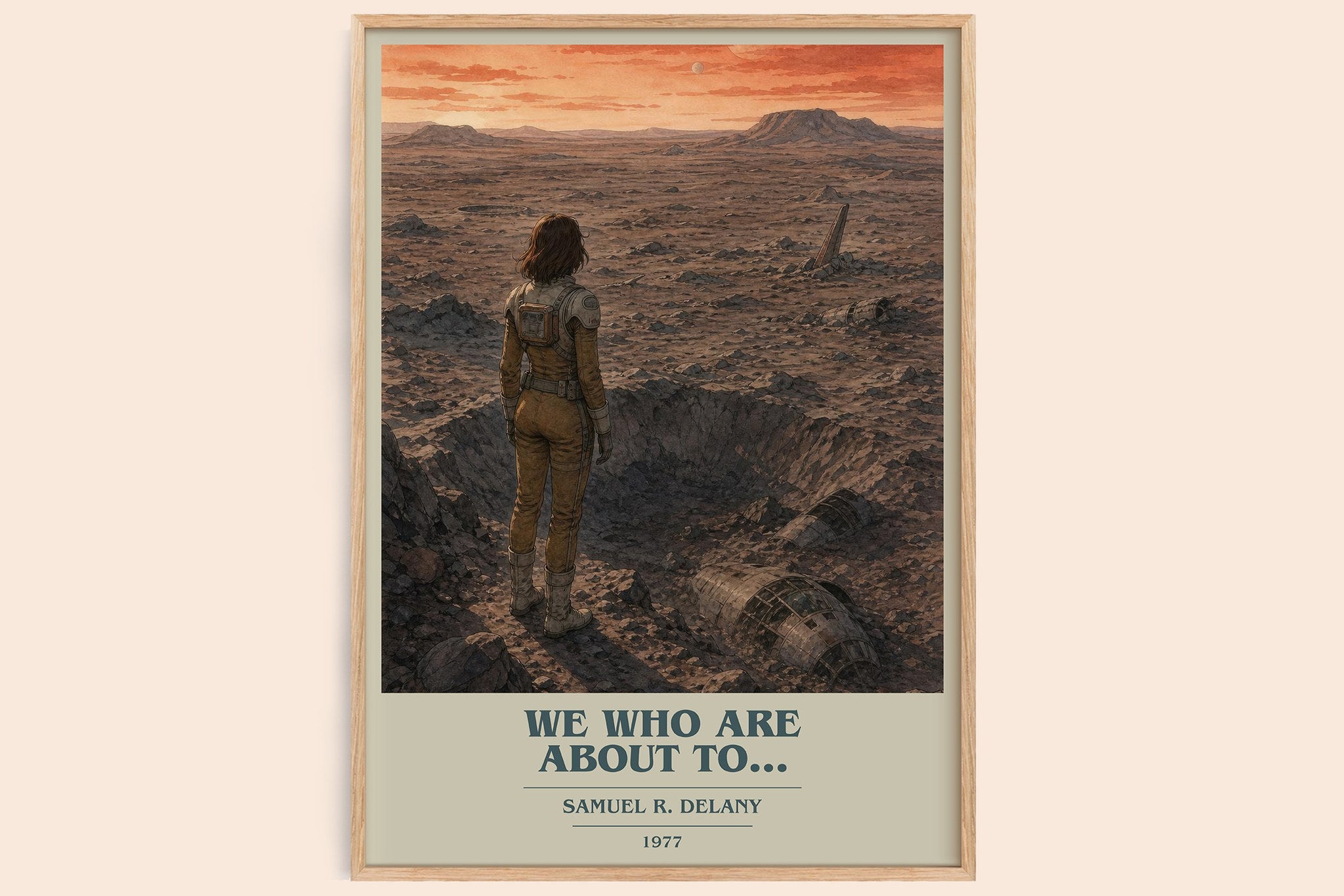 We Who Are About To... Book Cover Poster by Samuel R. Delany