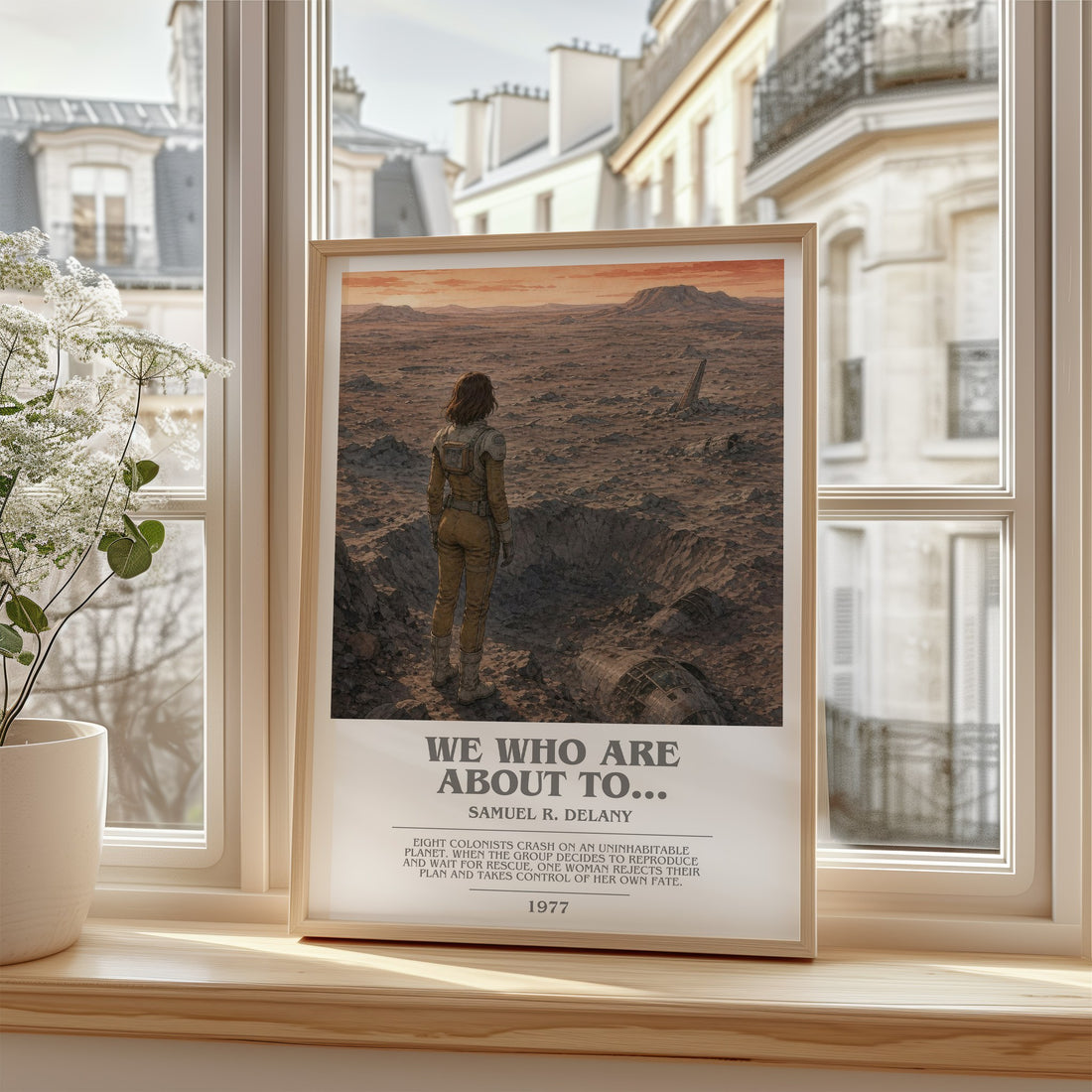 We Who Are About To... bookish poster colour and style options – Samuel R. Delany book art