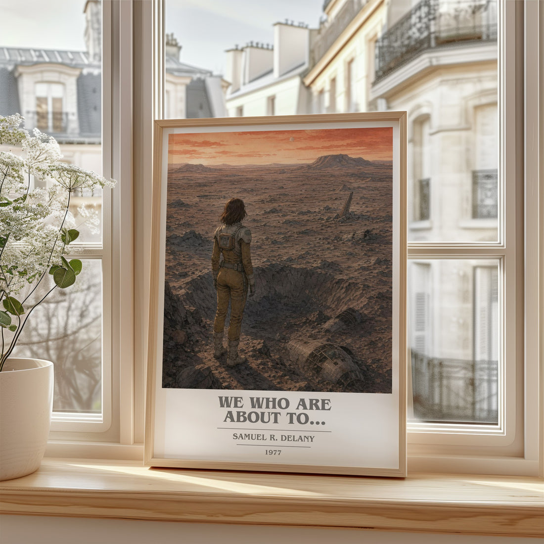 We Who Are About To... book cover poster colour and style options – Samuel R. Delany book art