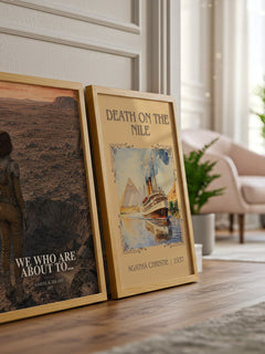 We Who Are About To... watercolour print framed by window – literary home decor