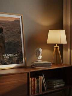 We Who Are About To... watercolour print on bookshelf – Samuel R. Delany fan gift