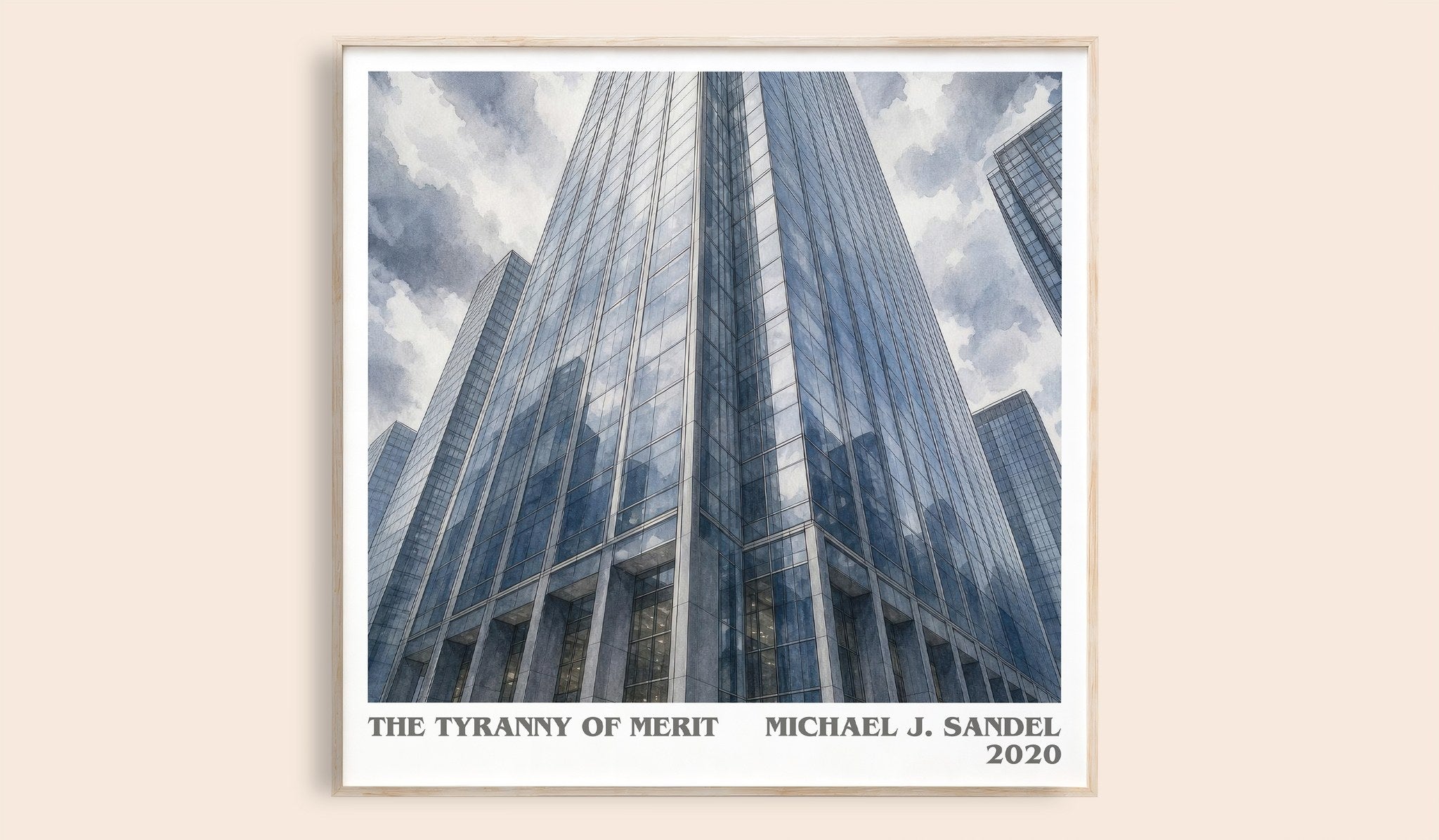 The Tyranny of Merit Literary Art Print by Michael J. Sandel
