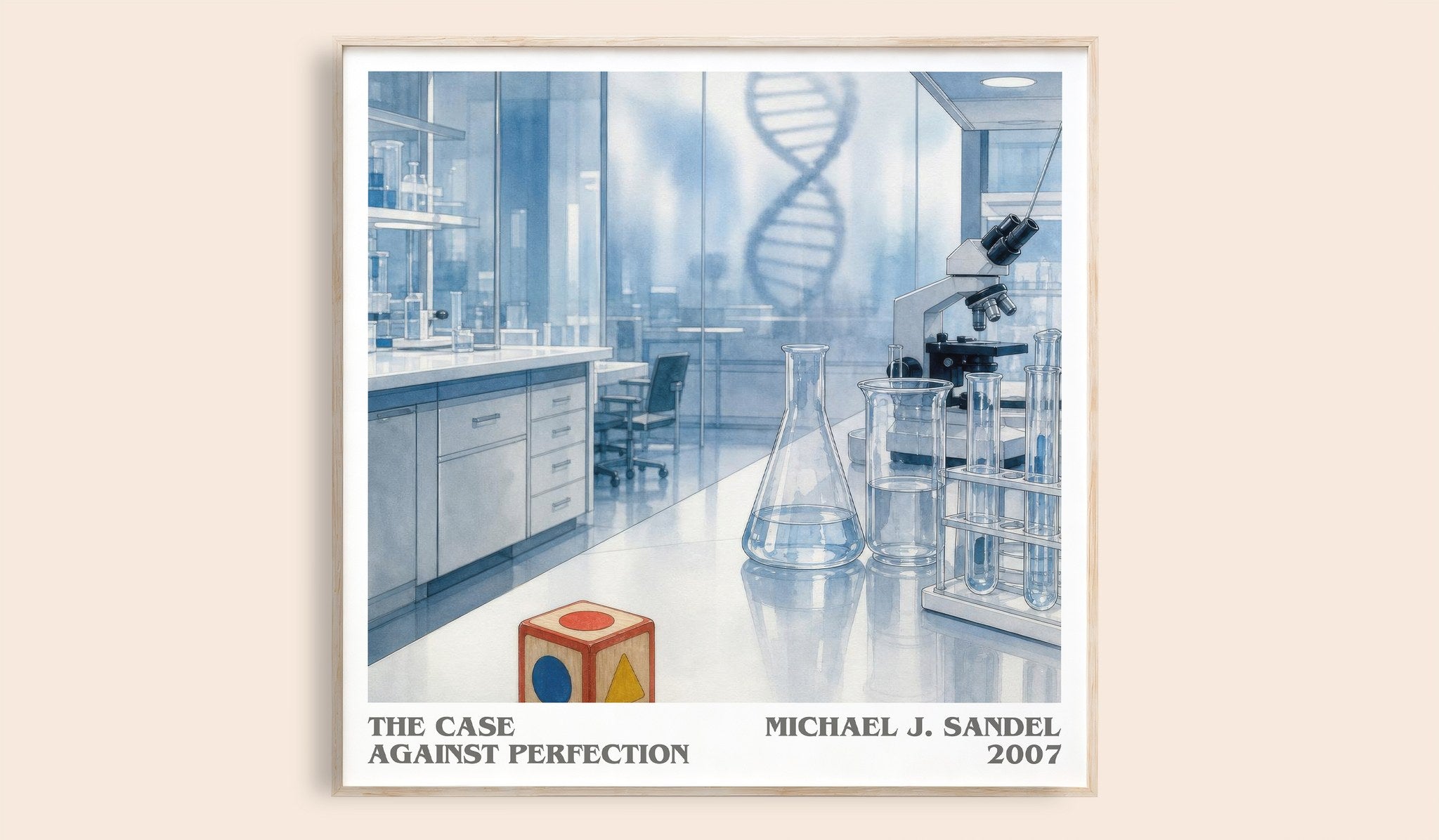 The Case against Perfection Literary Art Print by Michael J. Sandel