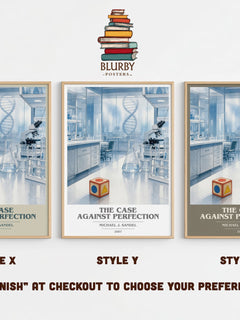 The Case against Perfection book cover print in frame leaning in hallway – philosophy wall art