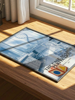 The Case against Perfection watercolour book poster framed on wall – philosophy wall art