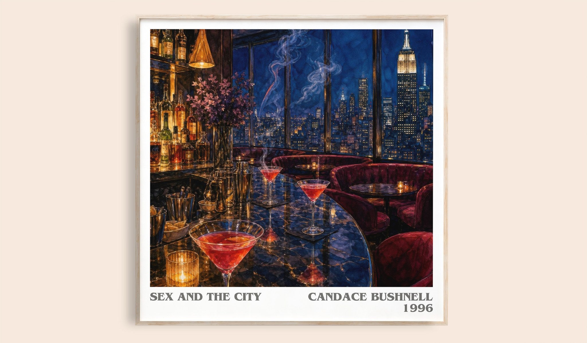Sex and the City Literary Art Print by Candace Bushnell
