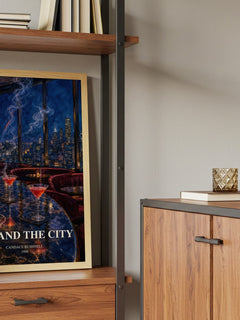 Sex and the City book watercolour illustration paper finish options – matte satin gloss