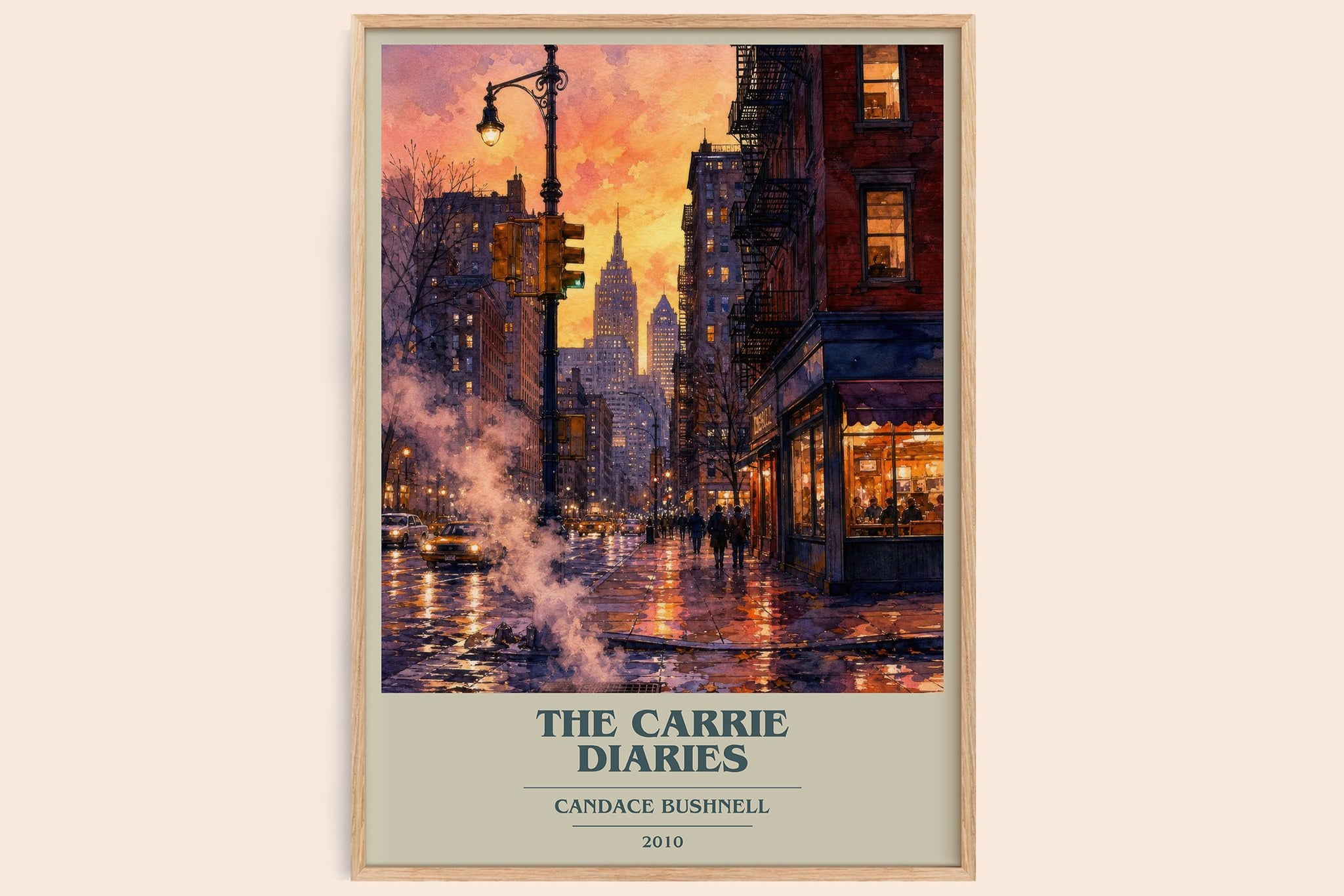 The Carrie diaries Book Cover Poster by Candace Bushnell