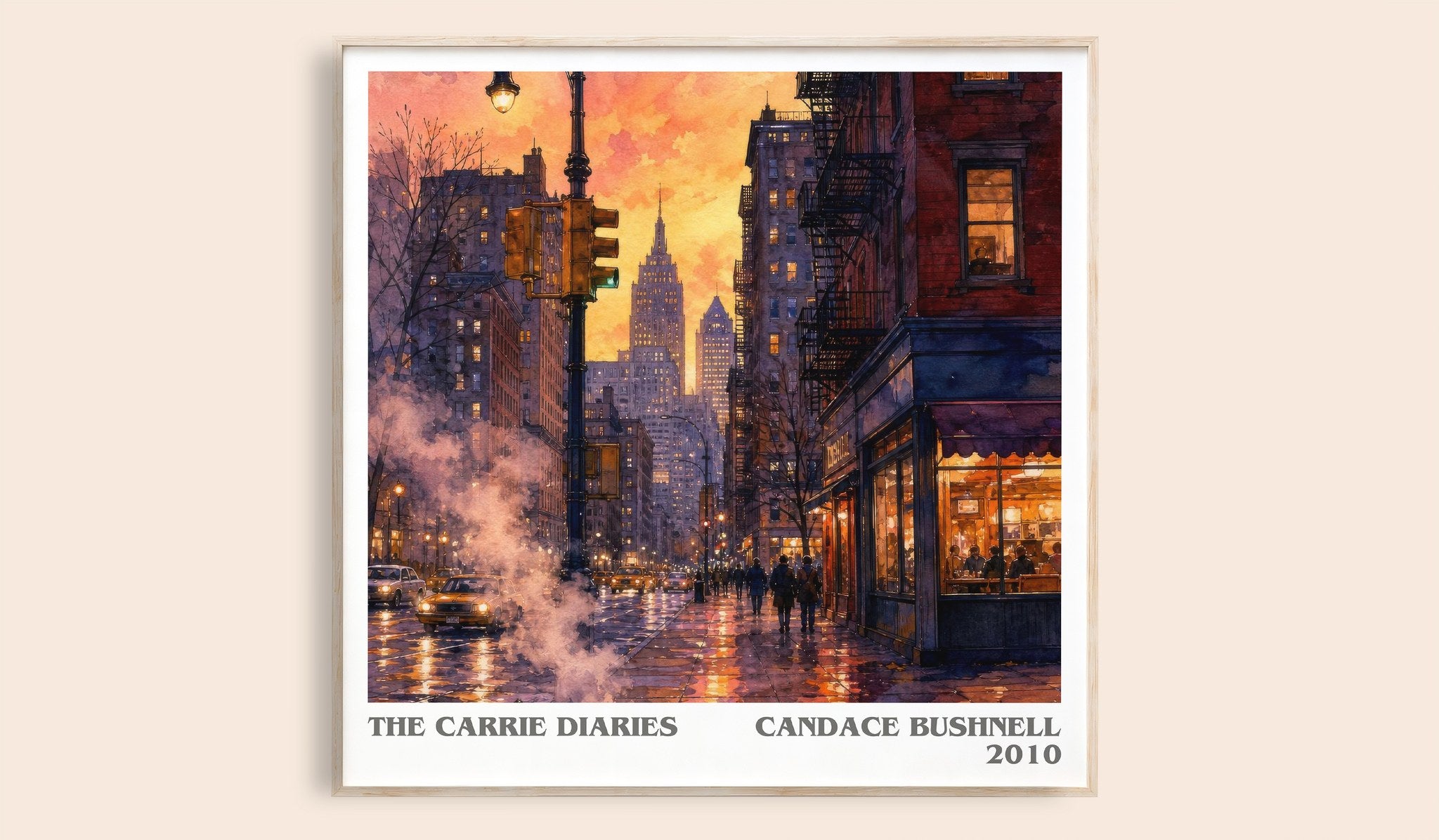 The Carrie diaries Literary Art Print by Candace Bushnell