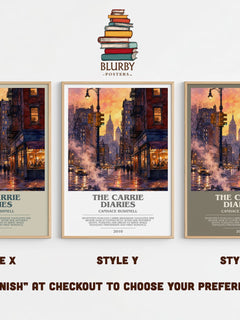 The Carrie diaries bookish print in frame leaning in hallway – young adult wall art