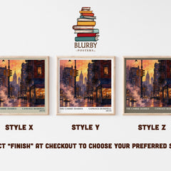 The Carrie diaries literary print in frame leaning in hallway – young adult wall art