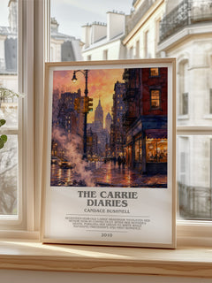The Carrie diaries bookish poster colour and style options – Candace Bushnell book art