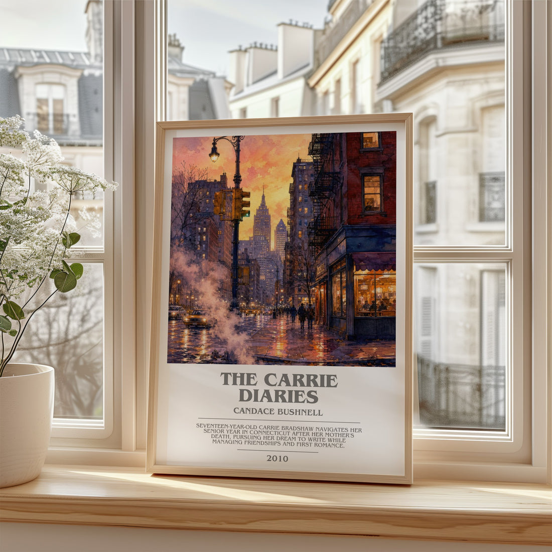 The Carrie diaries bookish poster colour and style options – Candace Bushnell book art