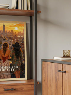Summer and the city book watercolour illustration paper finish options – matte satin gloss