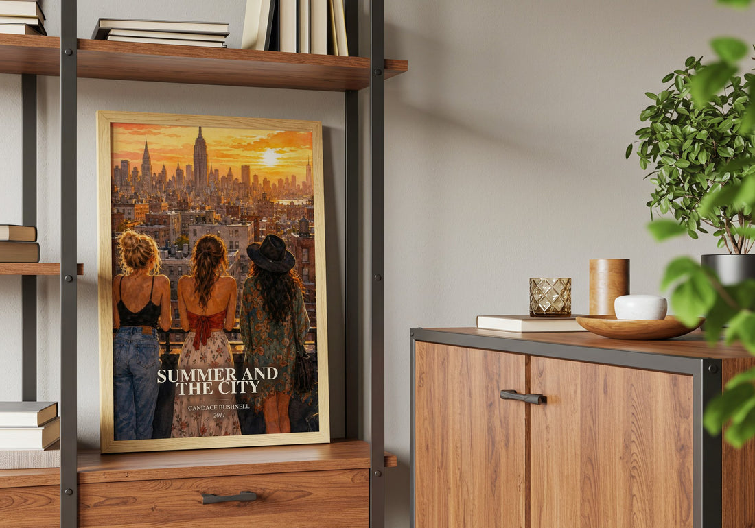 Summer and the city book watercolour illustration paper finish options – matte satin gloss