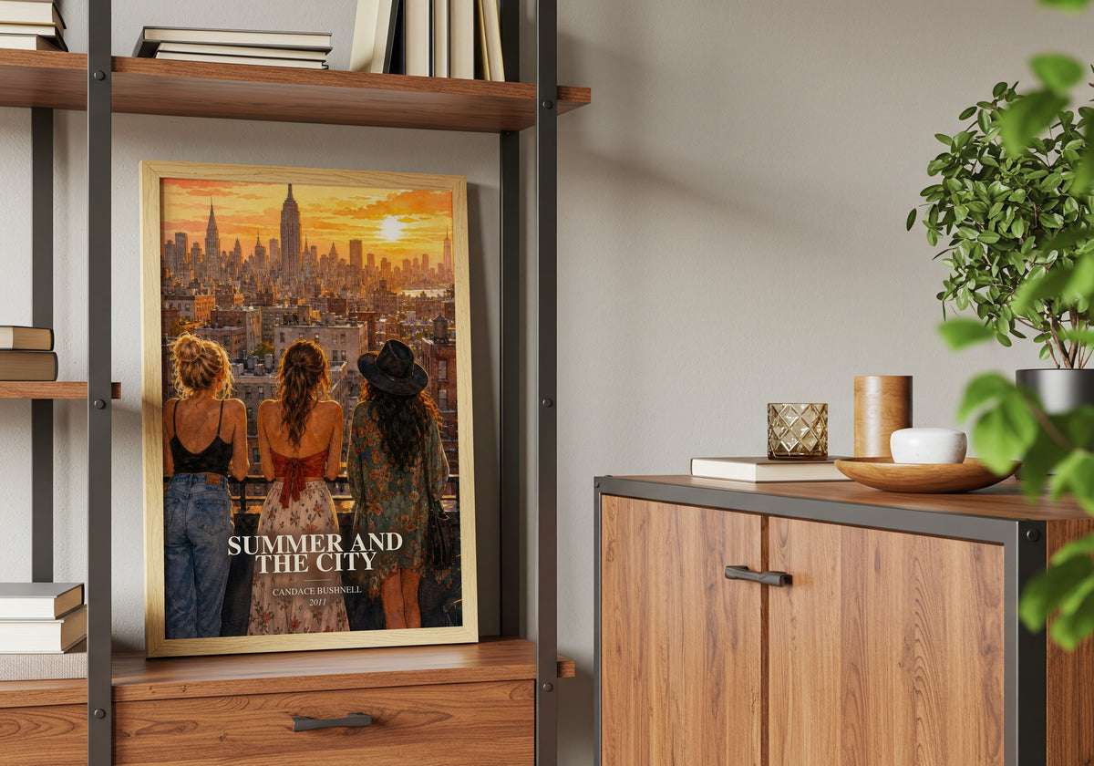 Summer and the city book watercolour illustration paper finish options – matte satin gloss