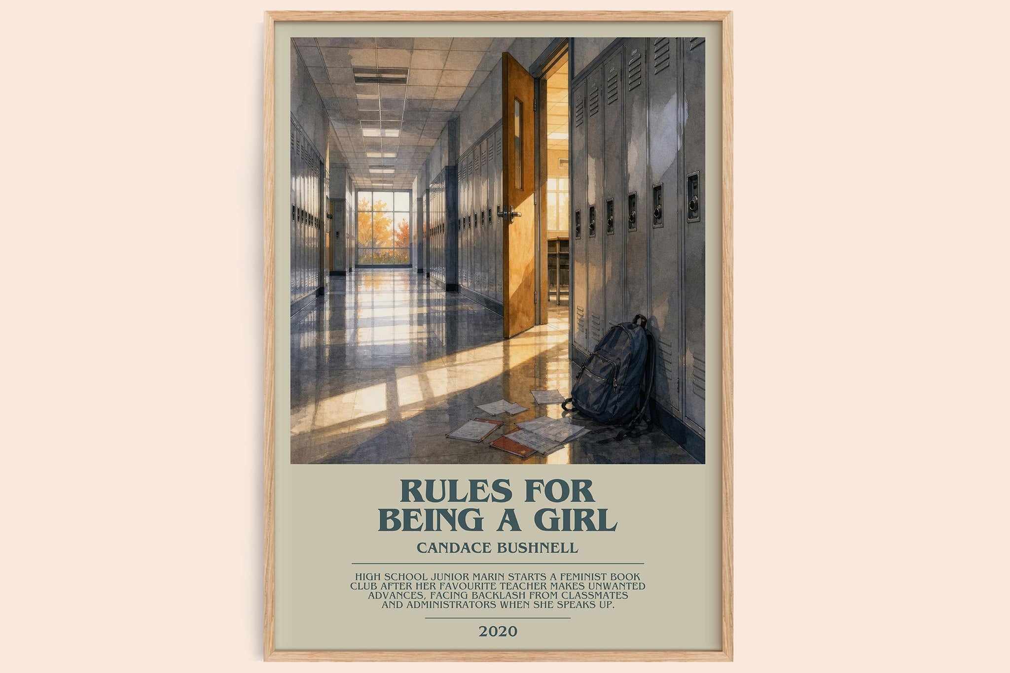 Rules for Being a Girl Bookish Wall Art by Candace Bushnell