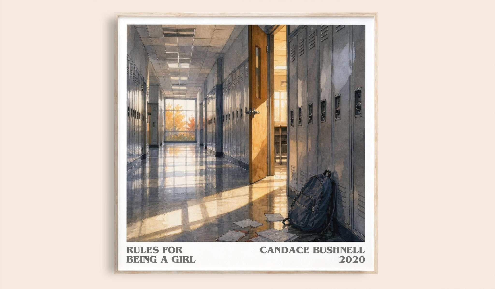 Rules for Being a Girl Literary Art Print by Candace Bushnell