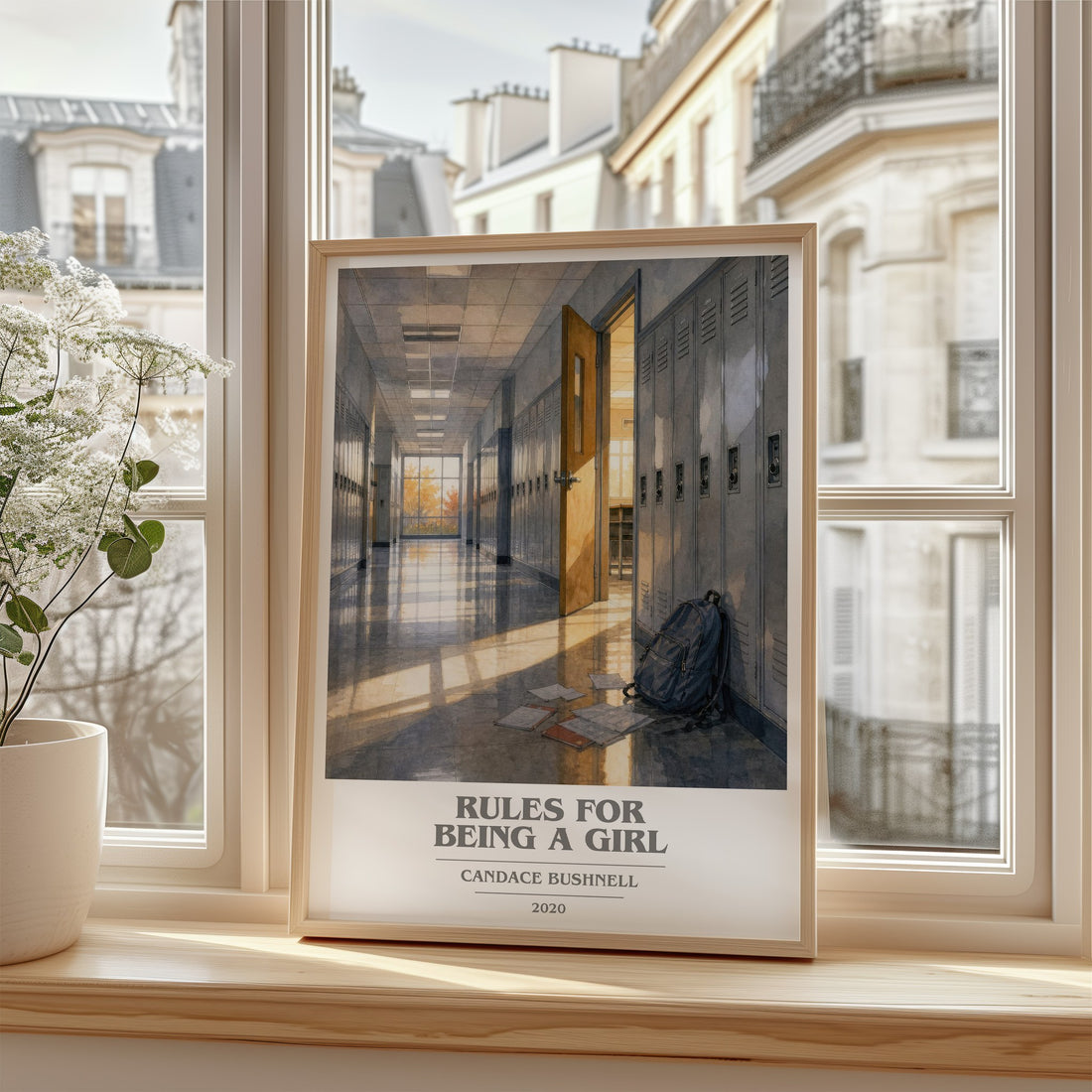 Rules for Being a Girl book cover poster colour and style options – Candace Bushnell book art