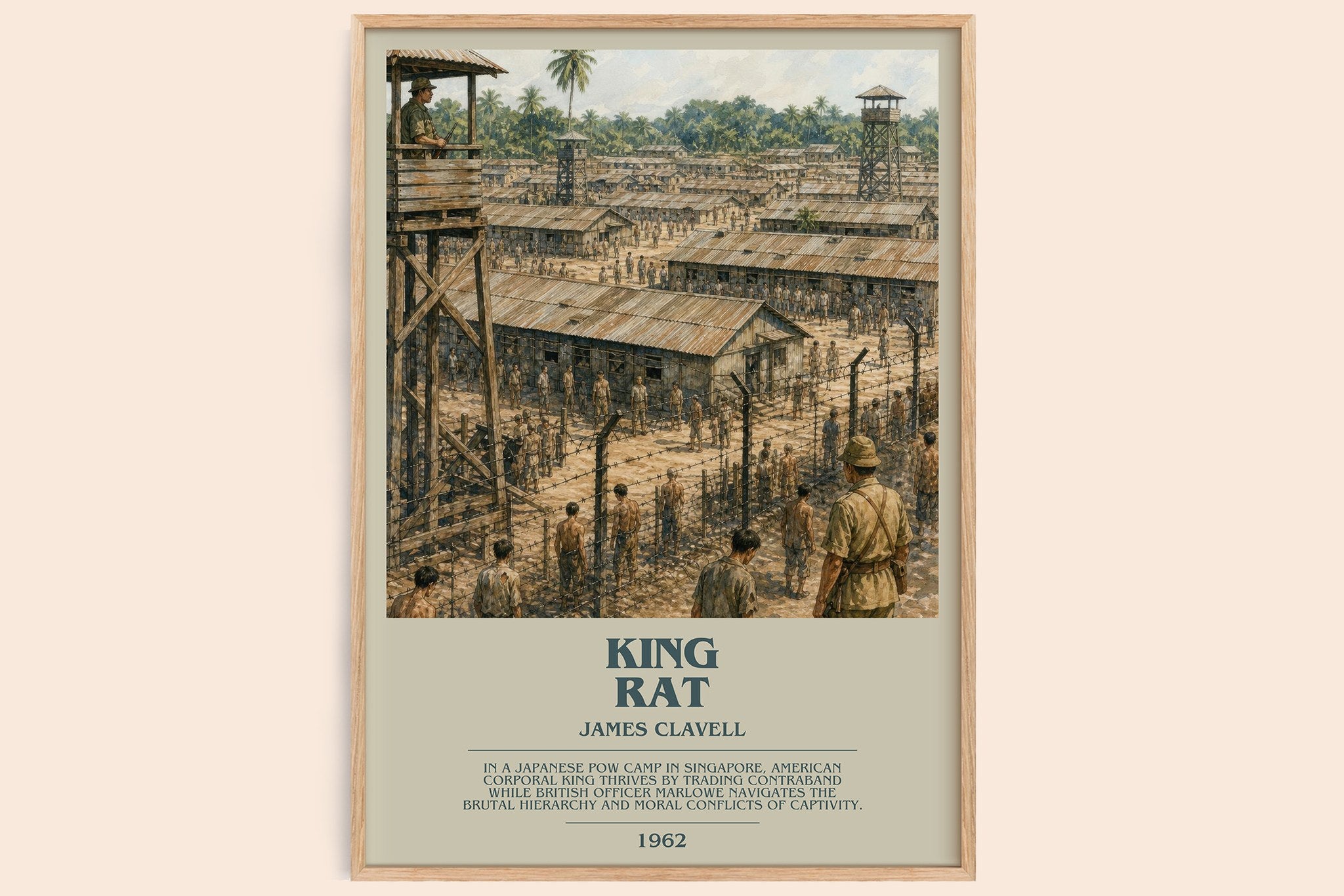King Rat Bookish Wall Art by James Clavell