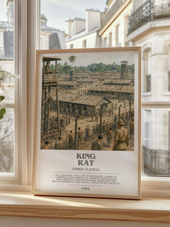 King Rat bookish poster colour and style options – James Clavell book art