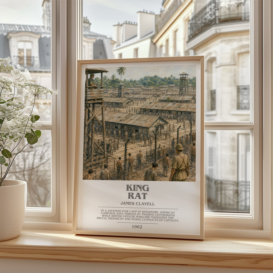 King Rat bookish poster colour and style options – James Clavell book art