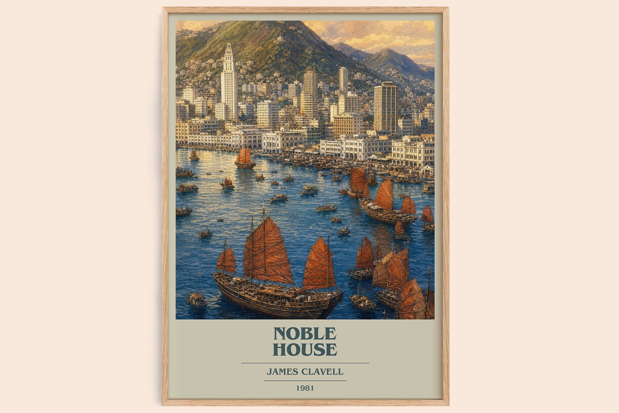 Noble House Book Cover Poster by James Clavell