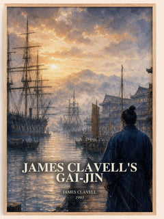 James Clavell's Gai-Jin watercolour book poster by James Clavell – framed literary art print