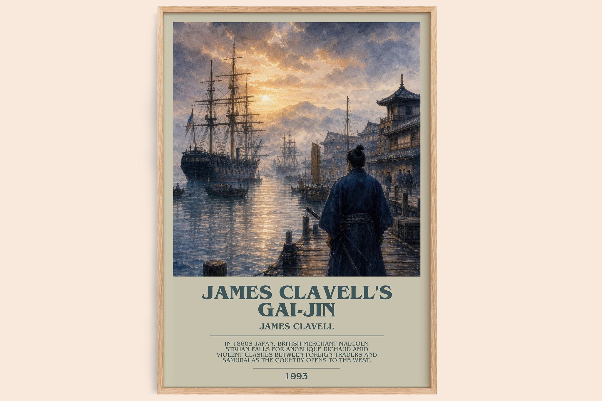 James Clavell's Gai-Jin Bookish Wall Art by James Clavell