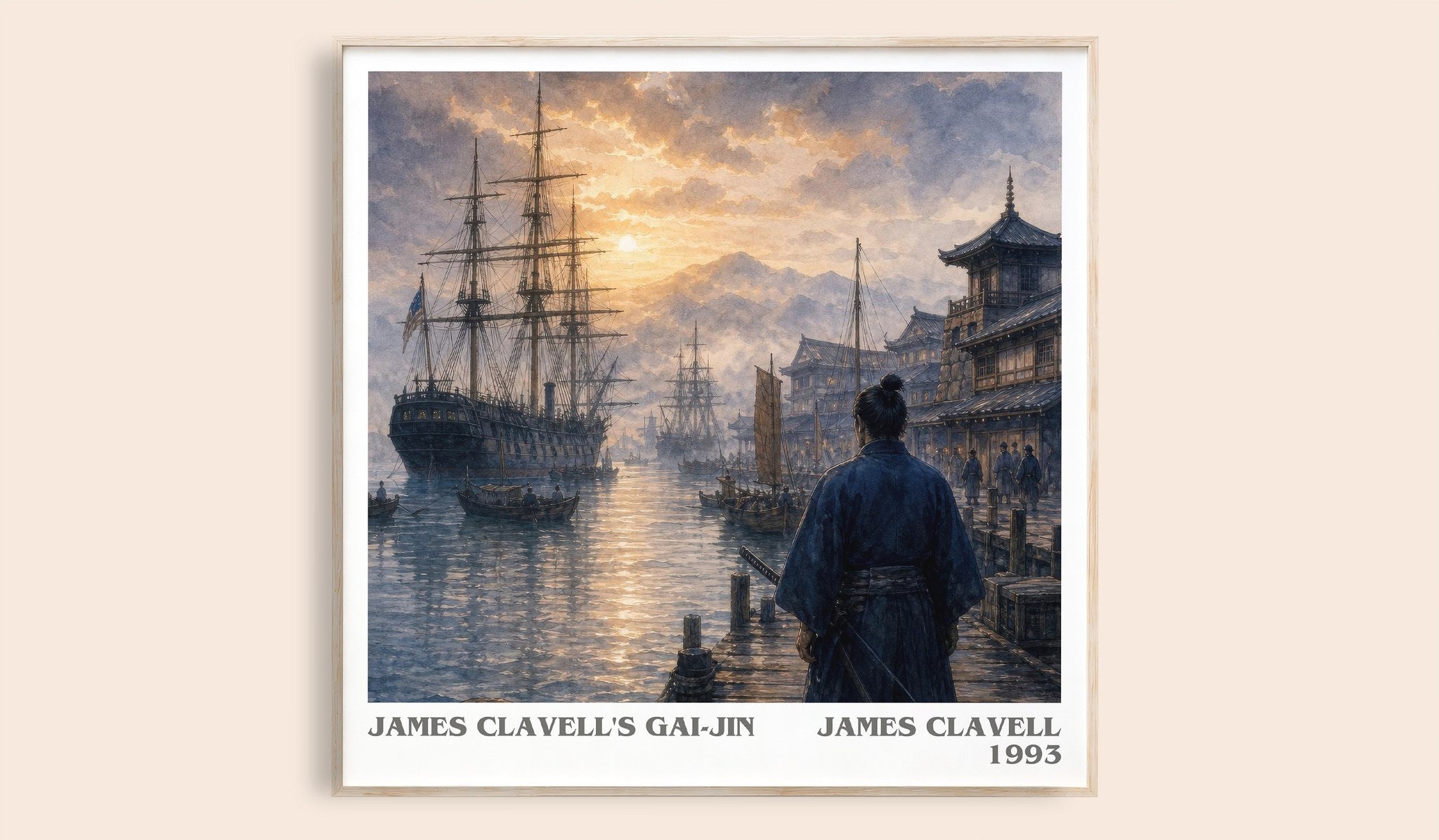 James Clavell's Gai-Jin Literary Art Print by James Clavell