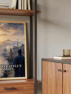 James Clavell's Gai-Jin book watercolour illustration paper finish options – matte satin gloss