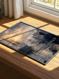 James Clavell's Gai-Jin watercolour book poster framed on wall – historical fiction wall art
