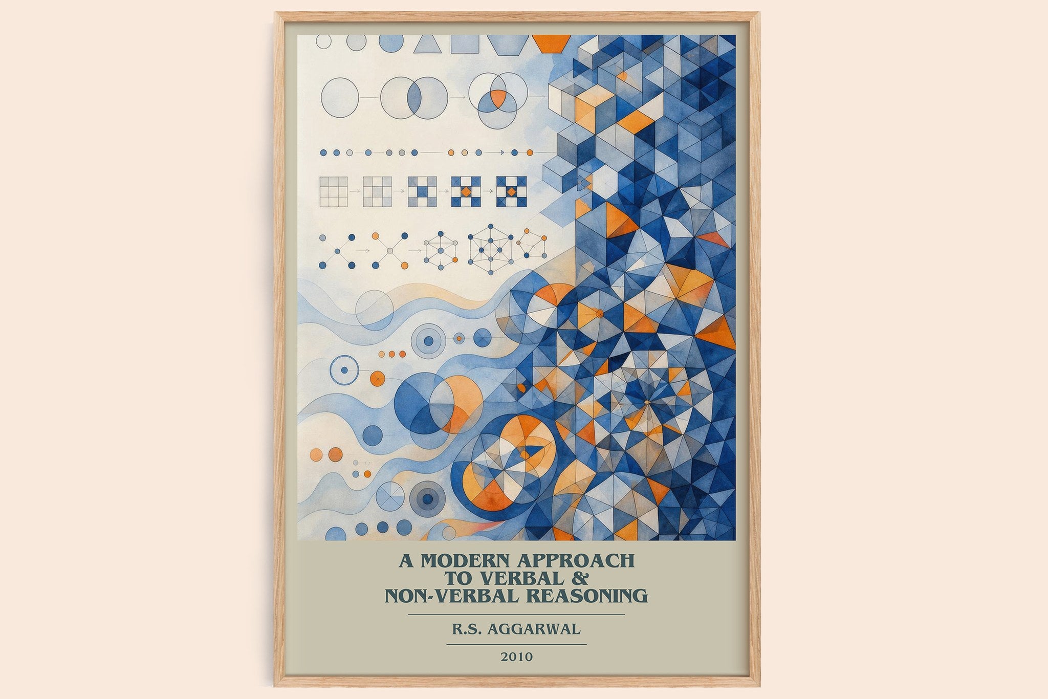 Modern Approach to Verbal & Non-Verbal Reasoning Book Cover Poster by R.S. Aggarwal