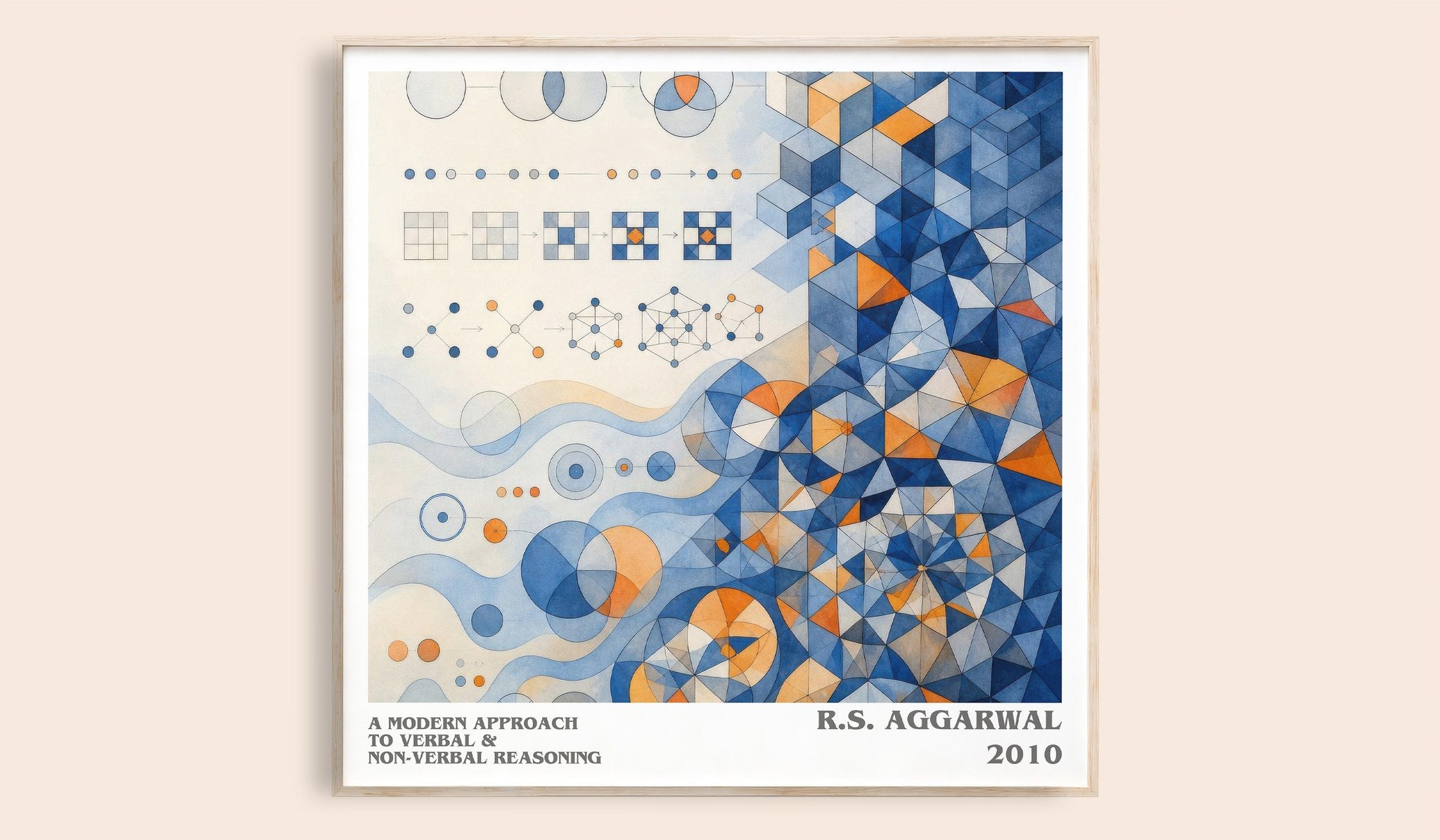 Modern Approach to Verbal & Non-Verbal Reasoning Literary Art Print by R.S. Aggarwal