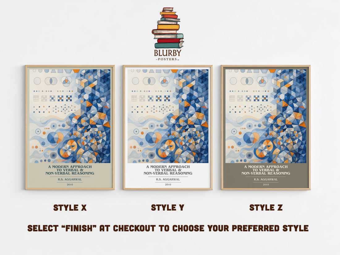 A Modern Approach to Verbal & Non-Verbal Reasoning book cover print in frame leaning in hallway – __new__:educational wall (mockup)