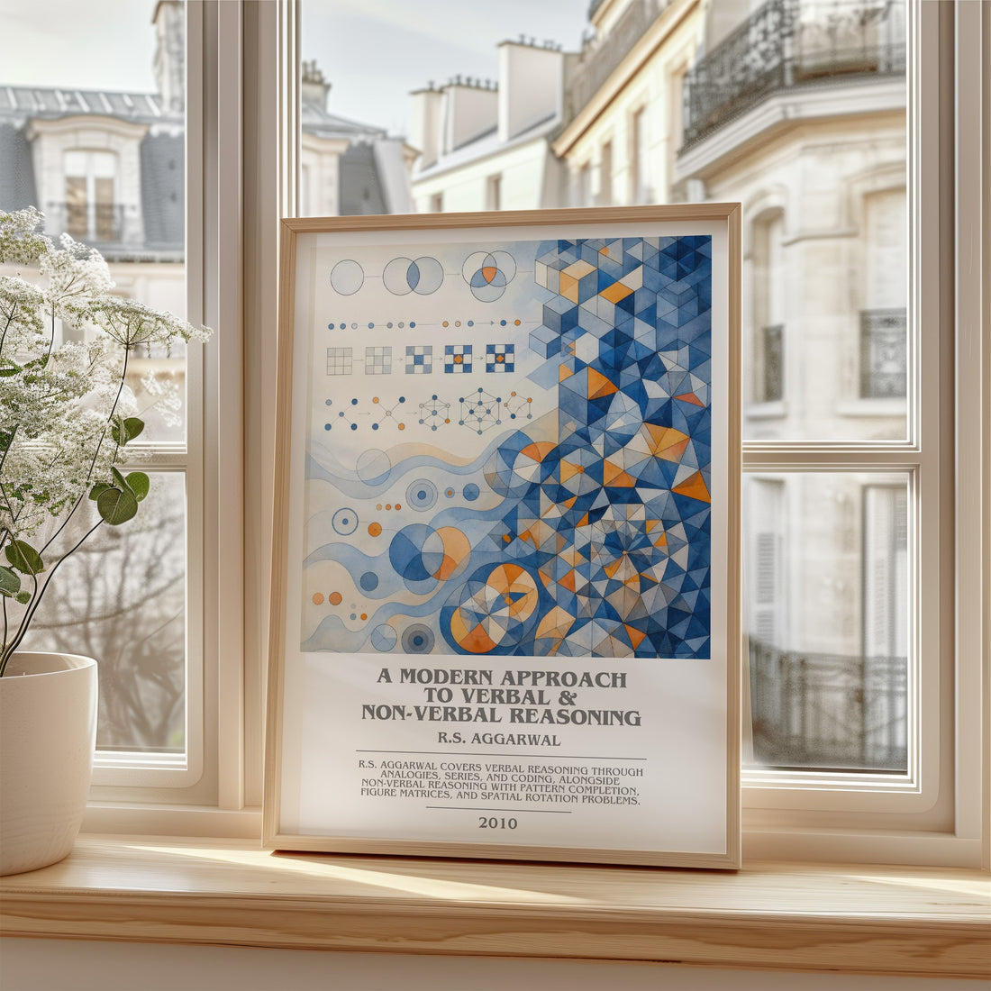 A Modern Approach to Verbal & Non-Verbal Reasoning bookish poster colour and style options – R.S. Aggarwal book art