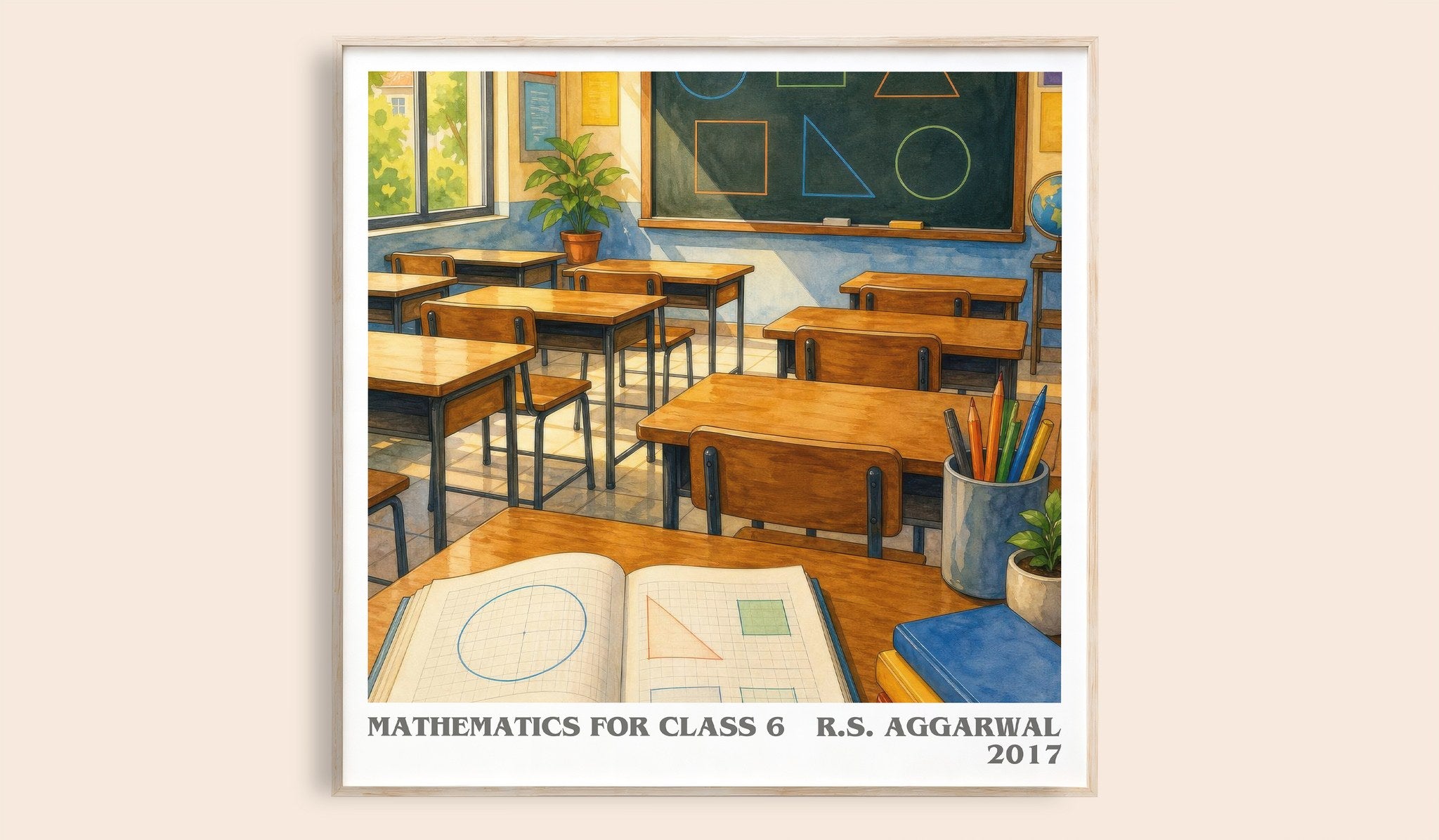 Mathematics For Class 6 Literary Art Print by R.S. Aggarwal