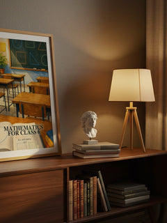 Mathematics For Class 6 watercolour print on bookshelf – R.S. Aggarwal fan gift
