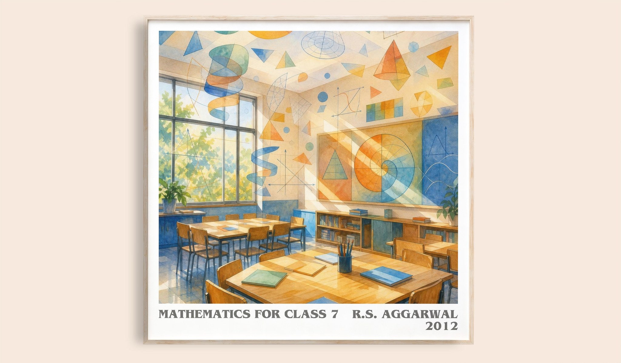 Mathematics For Class 7 Literary Art Print by R.S. Aggarwal