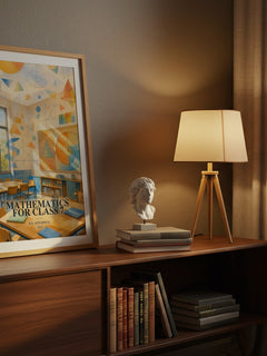 Mathematics For Class 7 watercolour print on bookshelf – R.S. Aggarwal fan gift