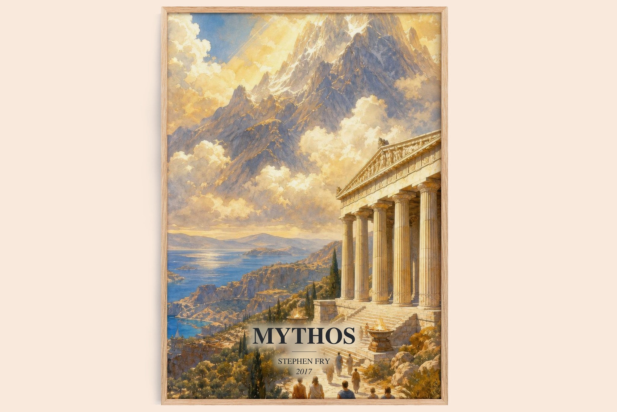 Mythos Book Watercolour Illustration by Stephen Fry