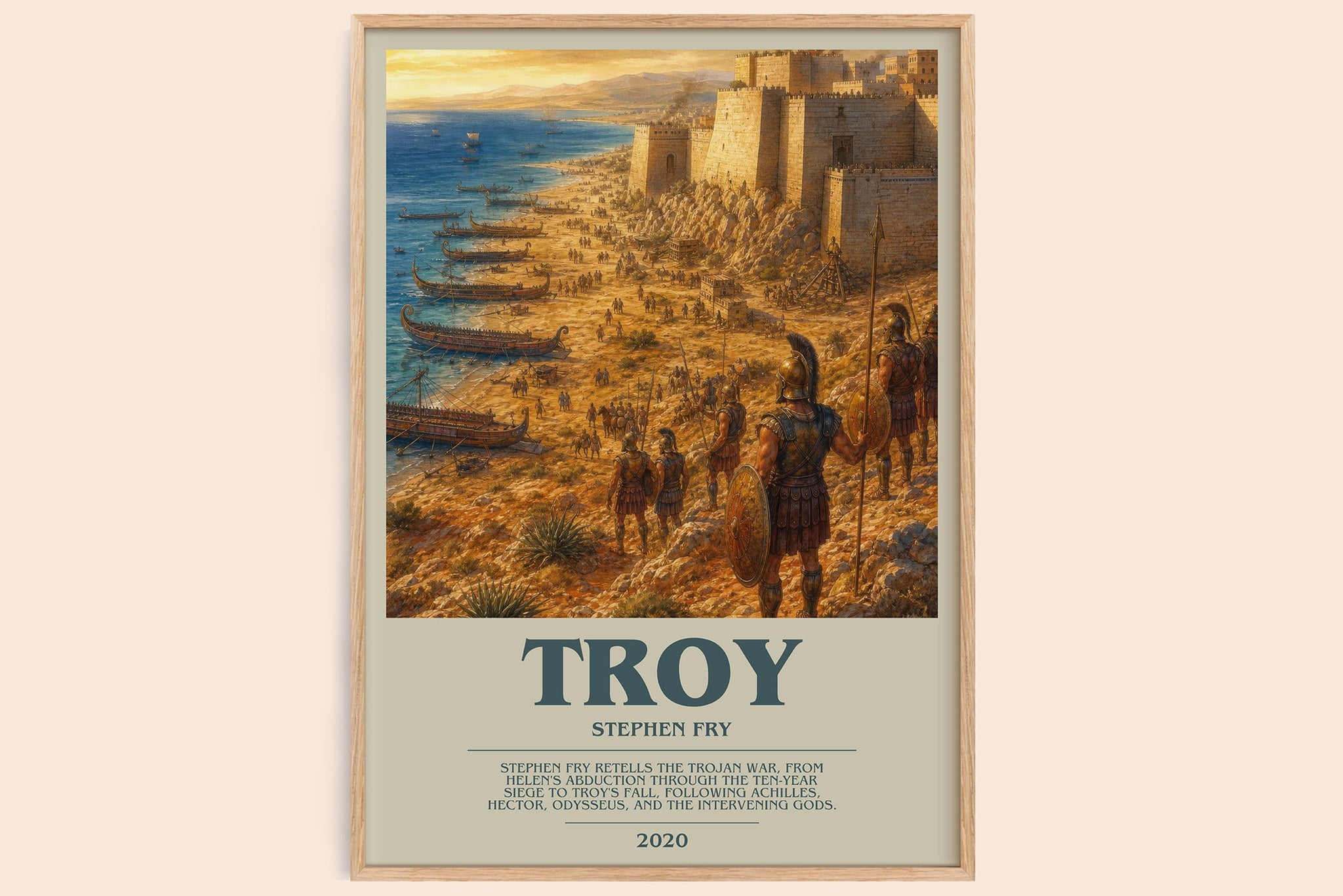 Troy Bookish Wall Art by Stephen Fry