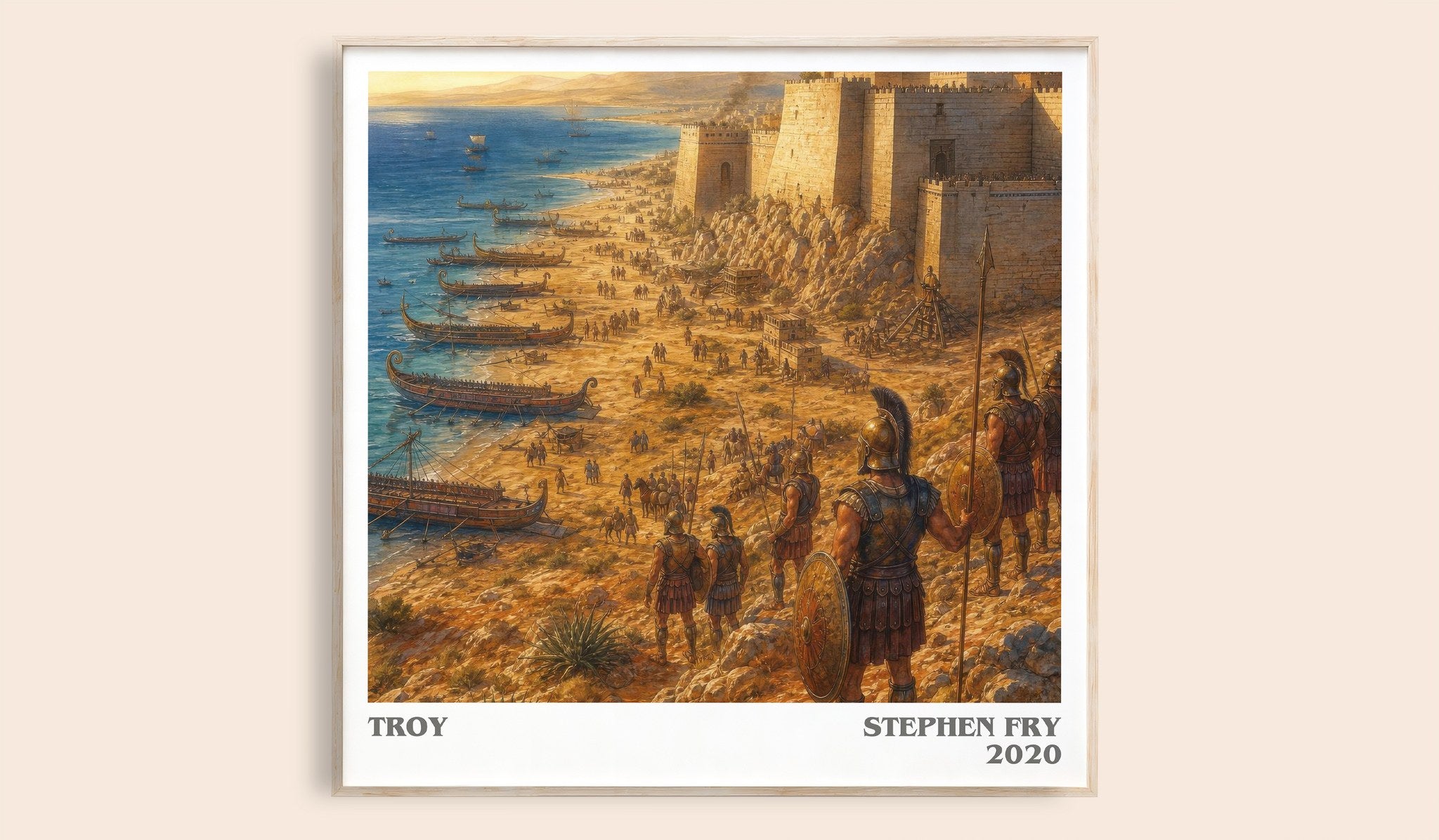 Troy Literary Art Print by Stephen Fry