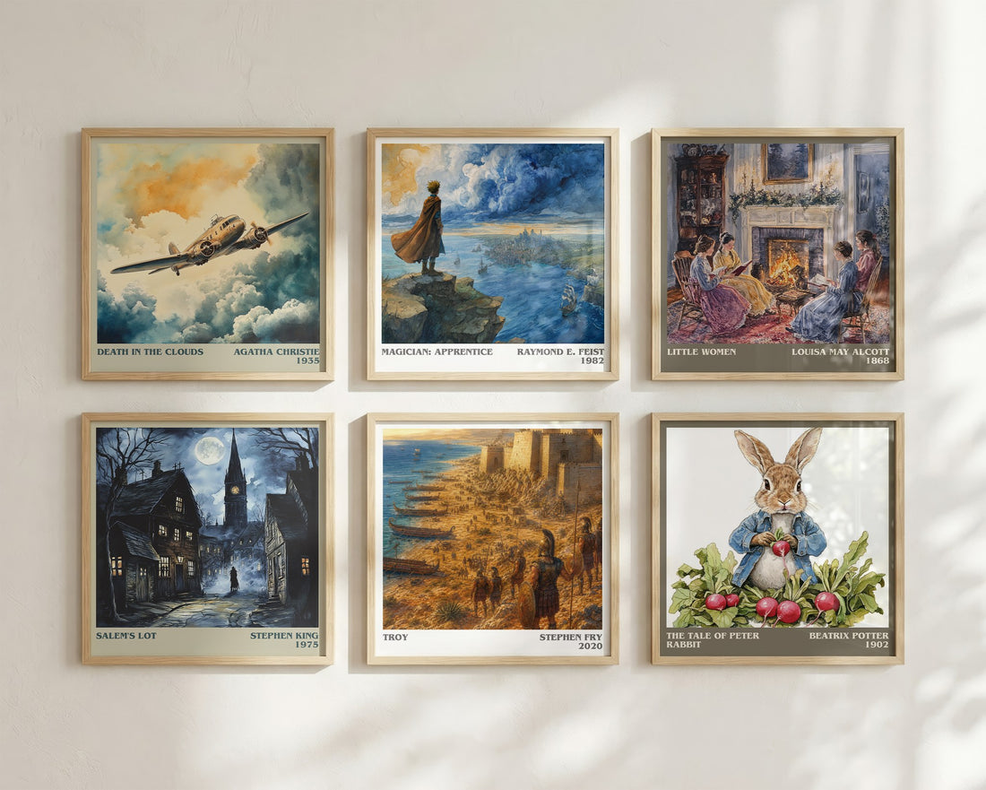 Troy literary art print colour and style options – Stephen Fry book art