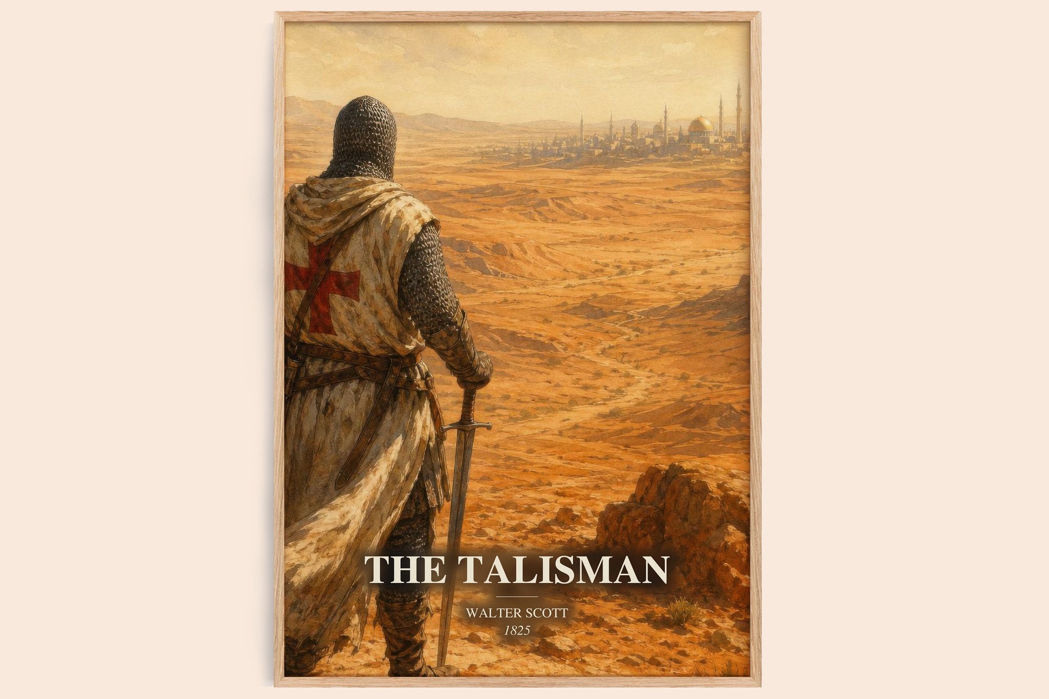 The Talisman Book Watercolour Illustration by Walter Scott